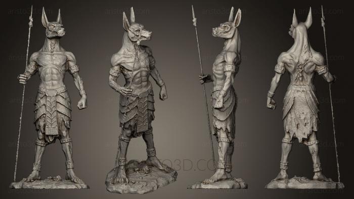 Figurines heroes, monsters and demons (STKM_0414) 3D model for CNC machine